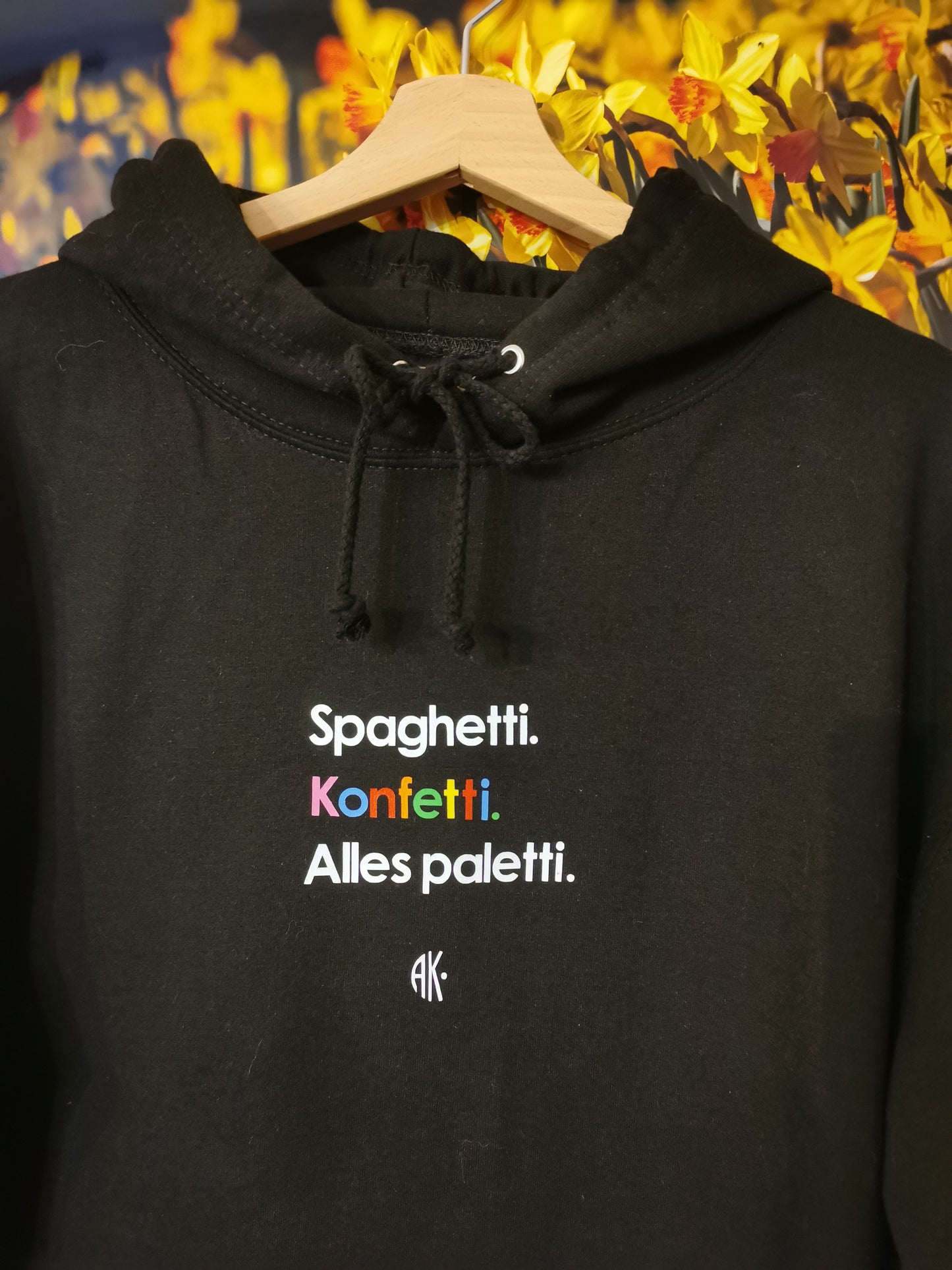 Pullover Design Spaghetti Konfetti unikat handmade