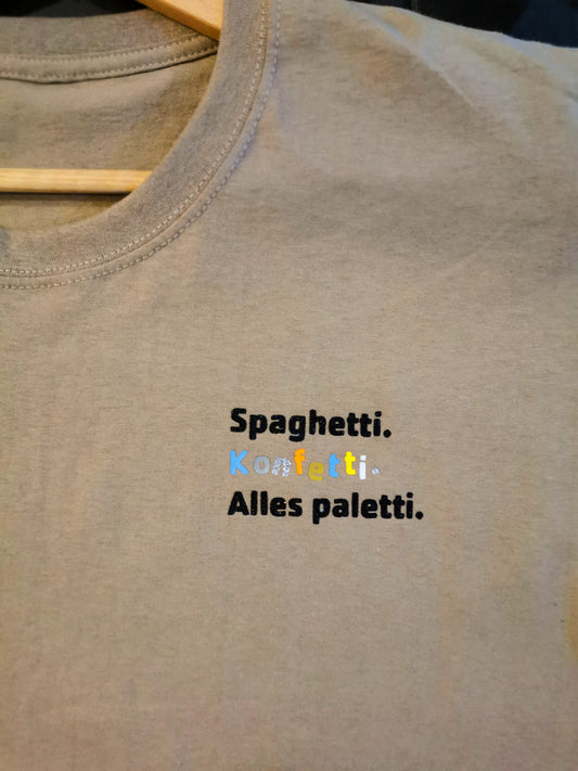 Pullover Design Spaghetti Konfetti unikat handmade